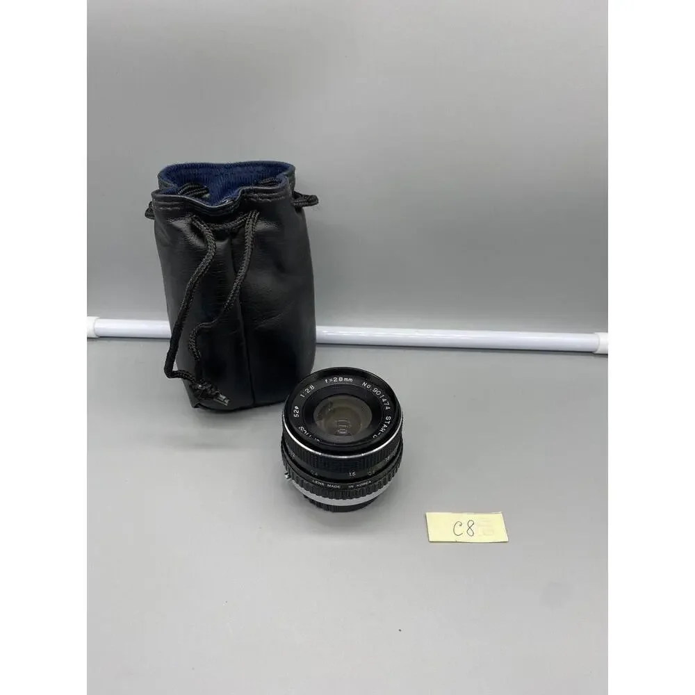 Lot Of 2 Star-D 1:2.8 28mm Camera Lens Optics Coated 901474 and 910407